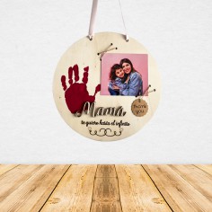 PLACA CIRCULAR DE MADERA...