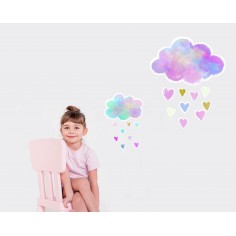 VINILO NUBES Y CORAZONES 2