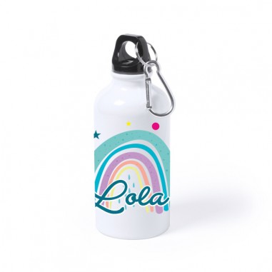 Botella personalizada arcoiris