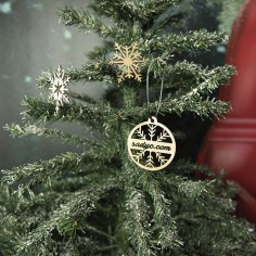 Bola con Copo de Navidad... 2