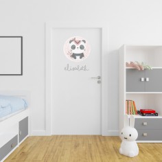 Vinilo con nombre Panda