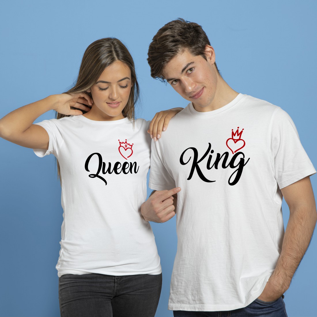 Camisetas pareja & Queen"