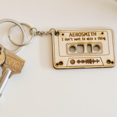 Llavero de madera Retro 2