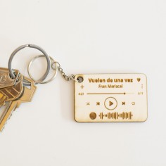 Llavero de madera Spotify