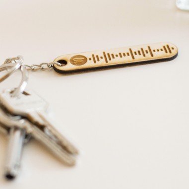 Llavero de madera Canción Sorpresa Llavero de madera Canción Sorpresa