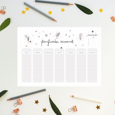 PLANIFICADOR SEMANAL HOJAS